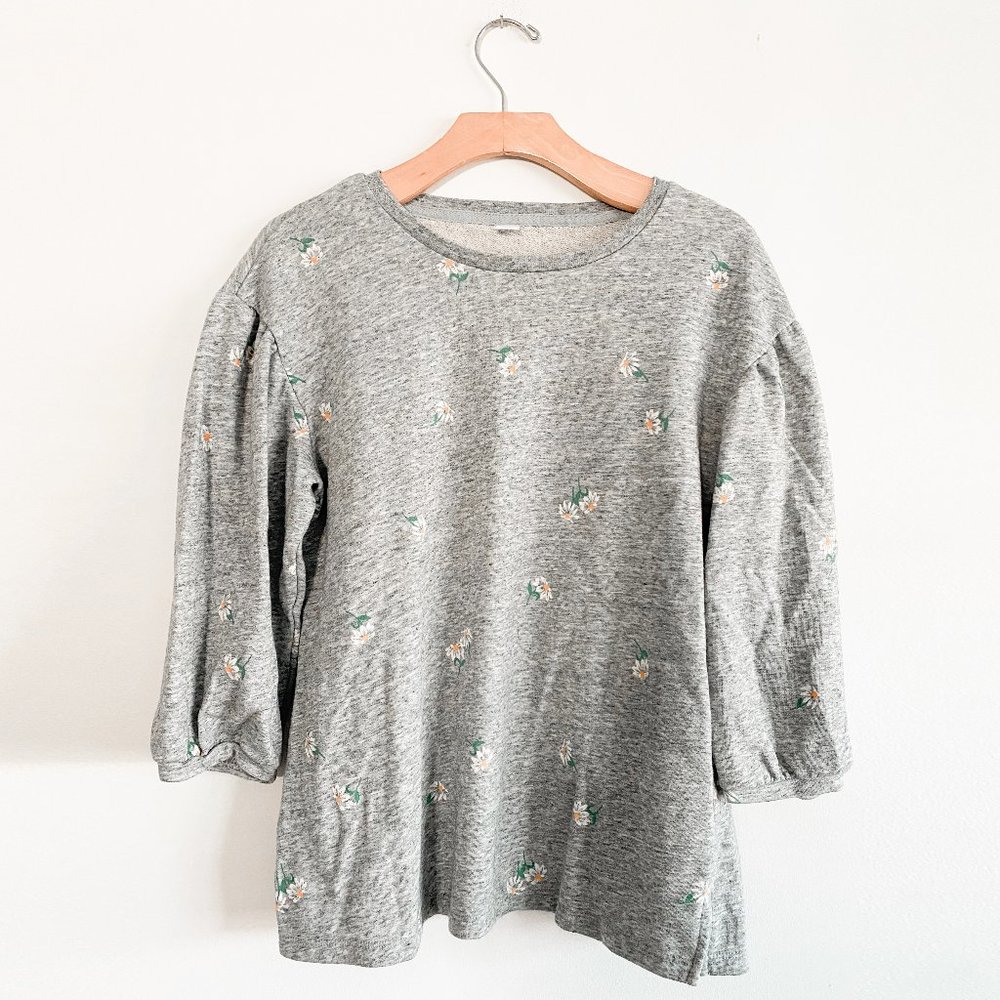 Old Navy 3/4 Sleeve Pullover Floral Boho Sweater